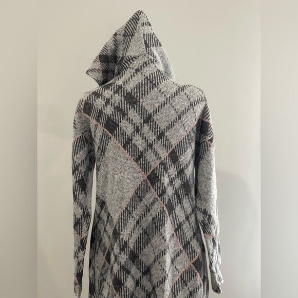 Love Ever After M‎ Plaid Hooded Women's Cardigan 462 - Picture 5 of 8